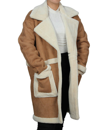 BLANKNYC Women Lamb Wool Leather Jacket