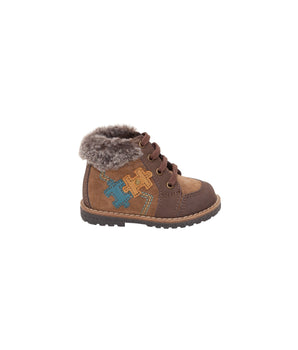 SAXO BLUE Fur Casual Boots