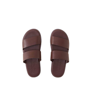 Men Faux Leather Slides Slipper