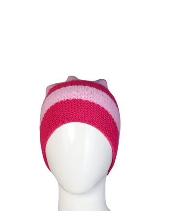 Girls Stripe Cozy Hat