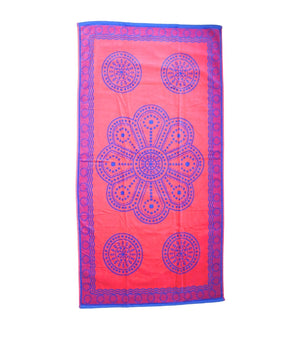 Beach Flower Printed Towel