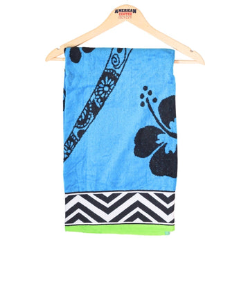 Beach Lizard & Floral Graphics Towel