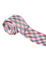 Men Squares Print Stripped Tie