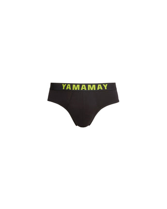 YAMAMAY Men Elastic Waistband Logo Boxer Brief