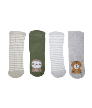 C & A Baby 4 Pair Graphic Socks