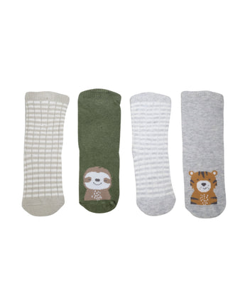 C & A Baby 4 Pair Graphic Socks