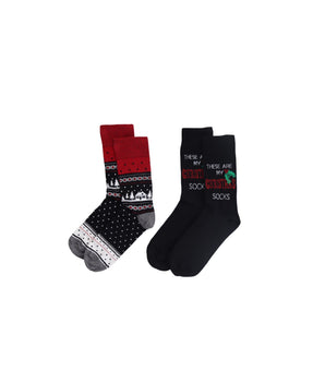 C & A Women Soft Graphics 2 Pair Socks