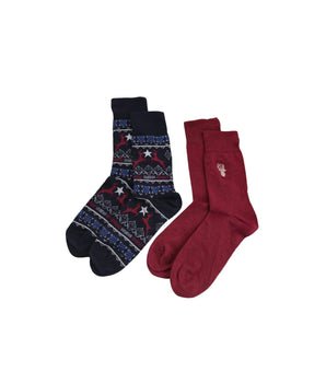 C & A Women Soft Graphics 2 Pair Socks