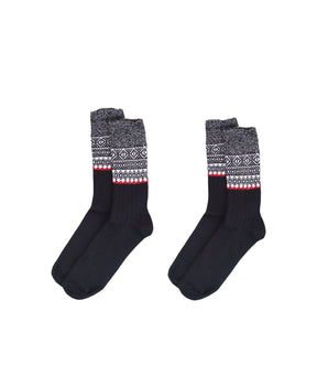 C & A Women Soft Graphics 2 Pair Socks