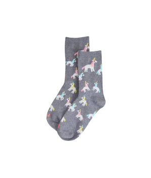 Girls Unicorn Designed 1 Pair Socks