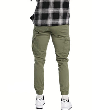 Men Cuffed Cargo Pants