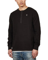 G STAR RAW Men Half Button Closure T-Shirt