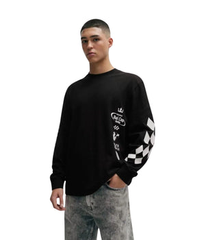 HUGO BOSS Men back Car Speed Way Graphic Sweatshirt