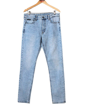 Men Elastic Waistband Jeans