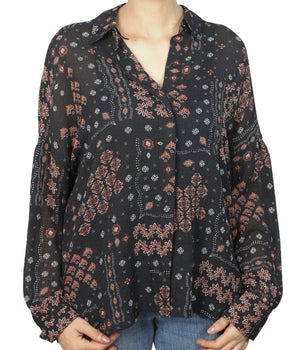 C & A Women Allover Floral Blouse