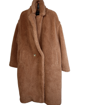 C & A Women Long Fur Jacket