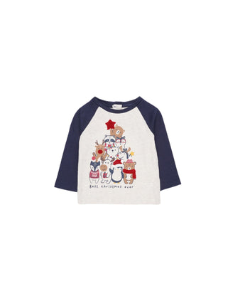 C & A Baby Boys Christmas Animal Casual T-Shirt