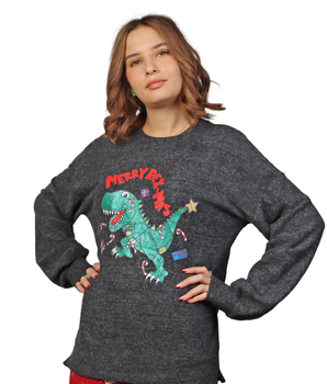 C & A Women Fleece Christmas T-Shirt