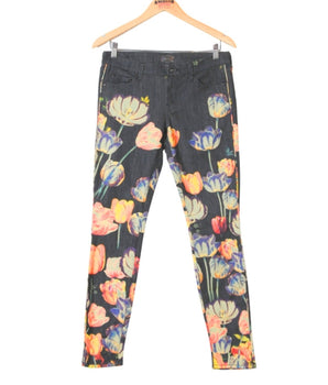 Women Floral Jeans