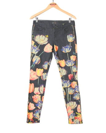 Women Floral Jeans