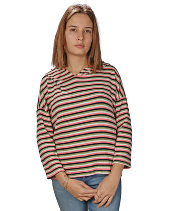 POOF Women Stripe Hoodie