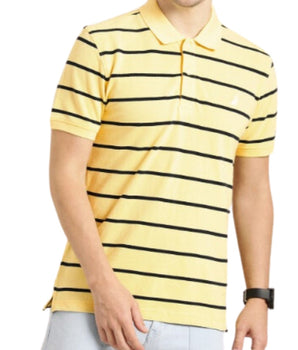 Men Stripe Polo Shirt