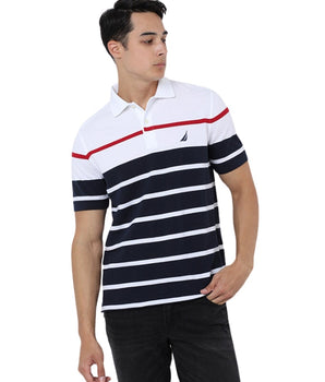 Men Stripe Polo Shirt