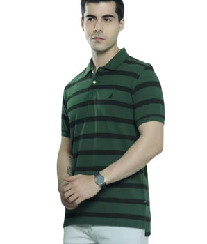 Men Stripe Polo Shirt