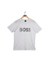 Men Stripe Logo Print T-Shirt