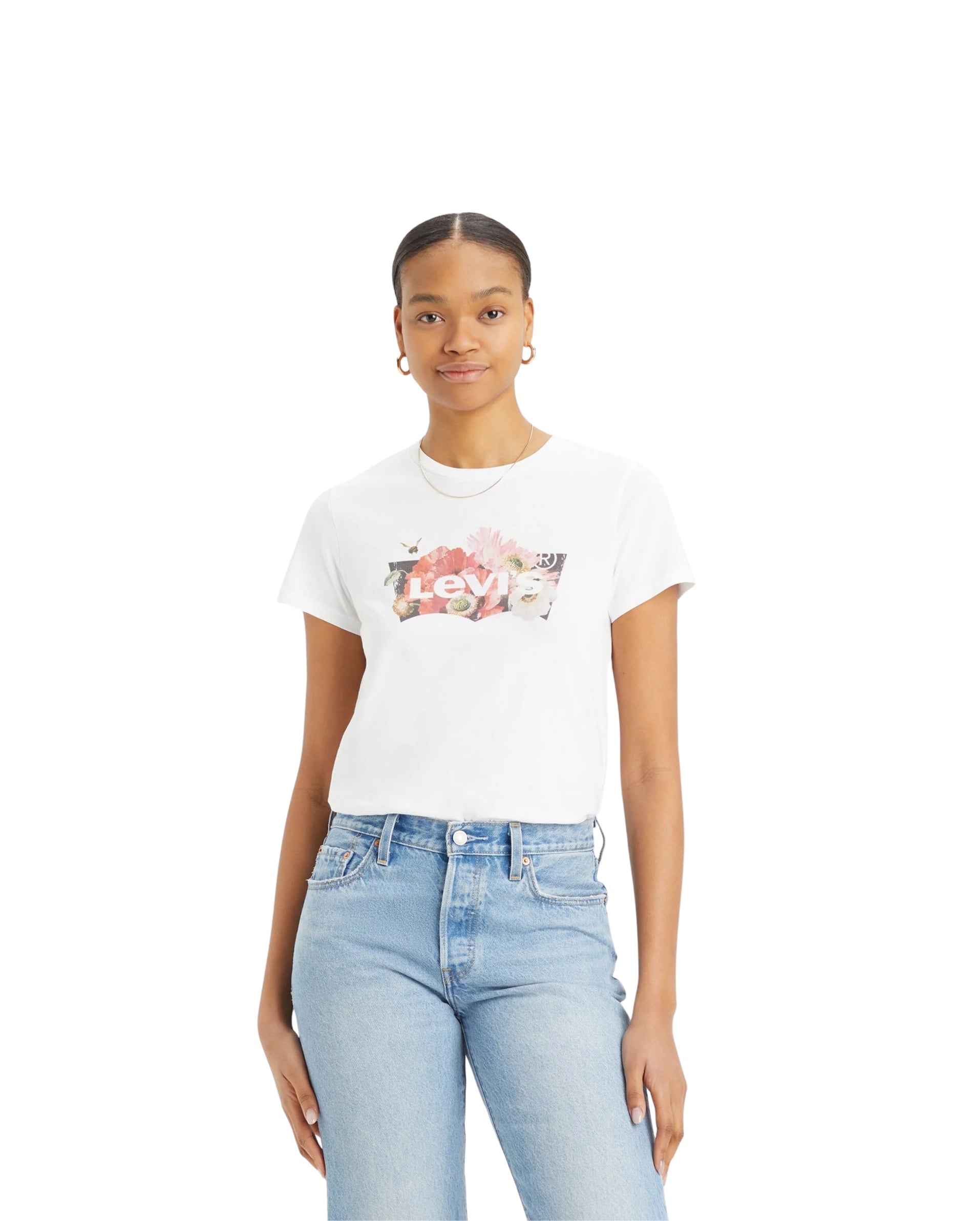 Women Flower Printed T-Shirt