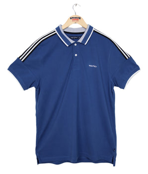 NAUTICA Men Striped Neck Polo