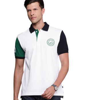 Men Colorbloked Polo