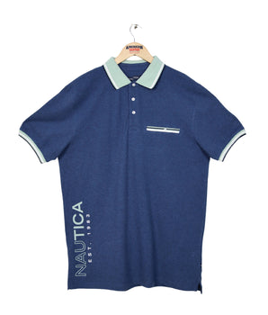 Men Chest Faux Pocket Polo