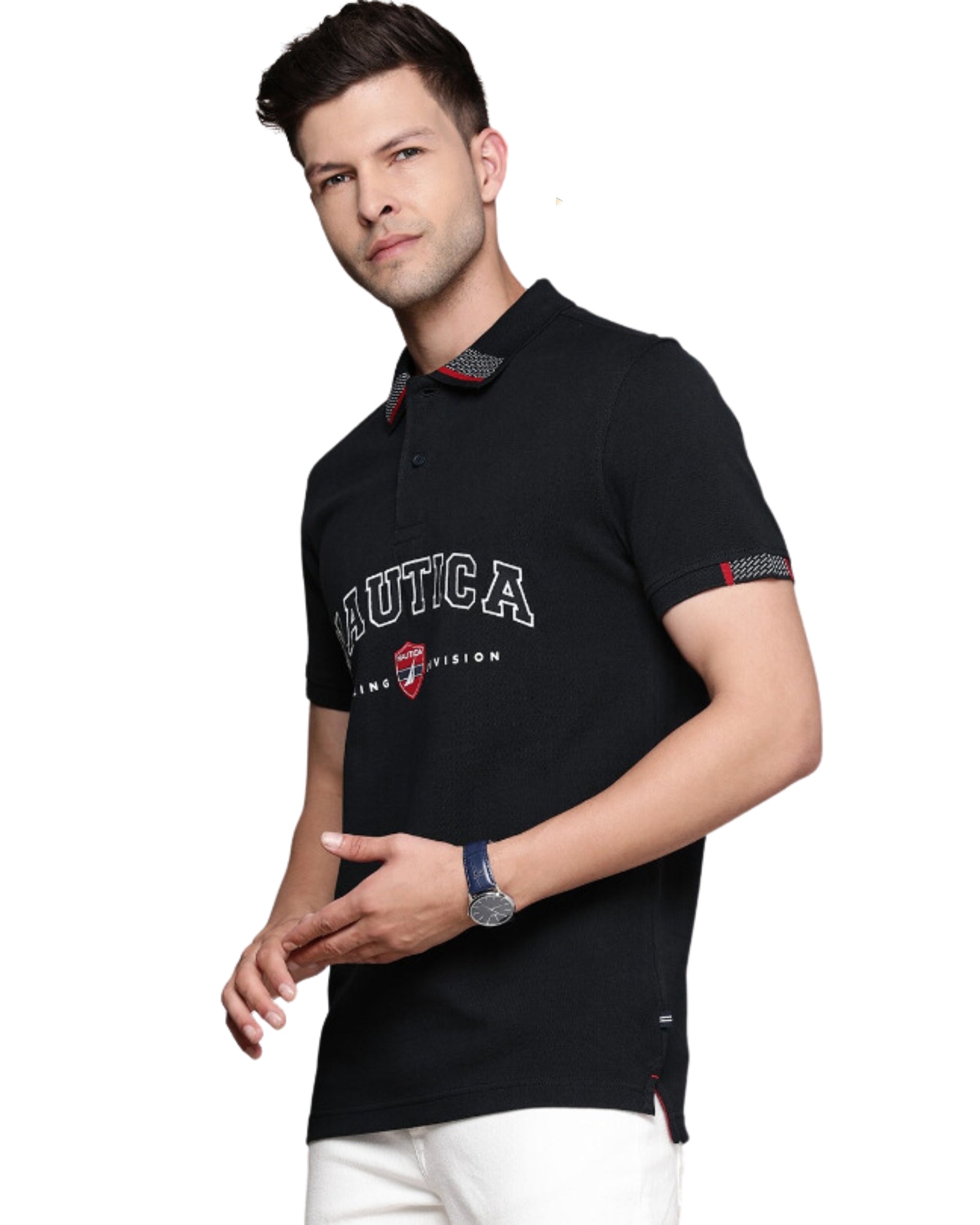 Men Printed Polo Shirt