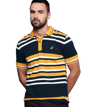 Men Stripe Polo Shirt