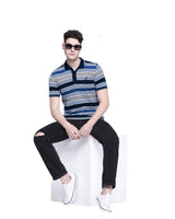 Men Stripe Polo Shirt