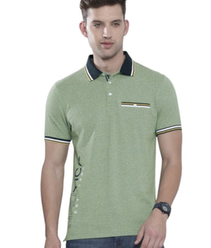 Men Chest Pocket Polo Shirt