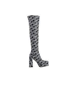 Women Allover Logo Print Boot