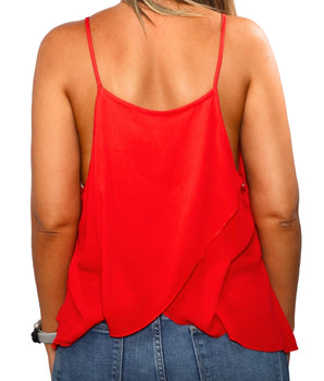 Women Ruffle Tank Top