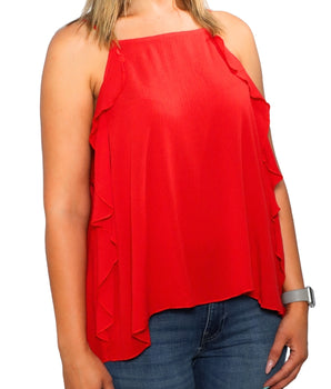 Women Ruffle Tank Top