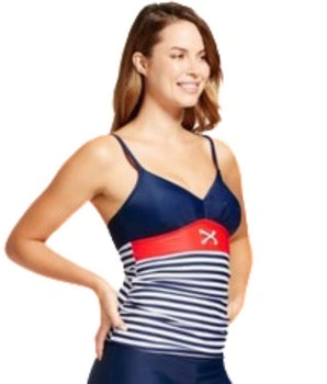 Women Striped Swim Suit 