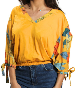 Women Floral Sleeve Blouse