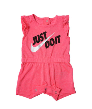 Baby Logo Print Flutter Sleeve Overall