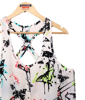 Women Printed Sleeveless Blouse