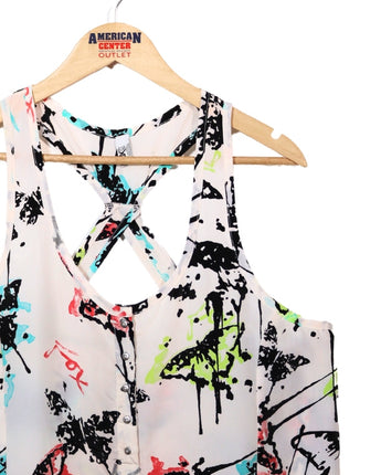 Women Printed Sleeveless Blouse