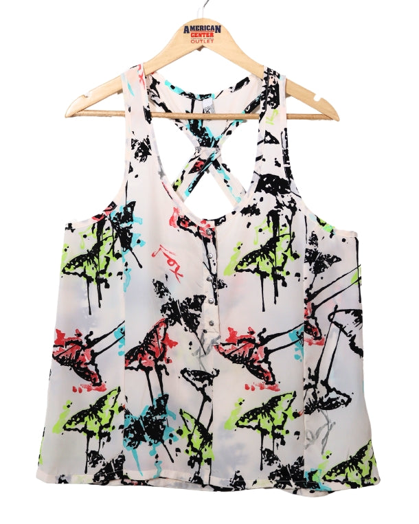 Women Printed Sleeveless Blouse