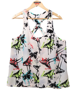 Women Printed Sleeveless Blouse