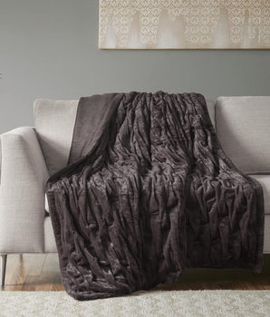 MADISON PARK Fleece Soft Throw