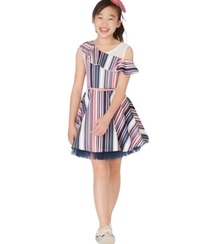 BEAUTEES Girls Dress Linned