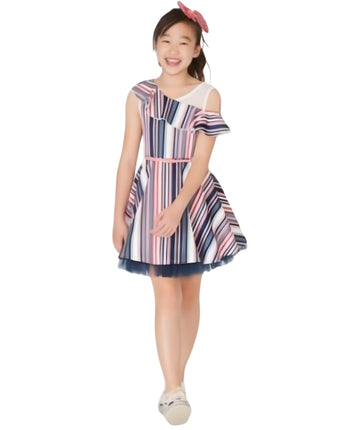 BEAUTEES Girls Dress Linned